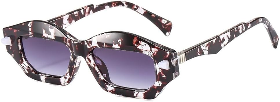 Уникальные солнцезащитные очки «кошачий глаз» с многоугольными линзами, двухцветные, в стиле ретро, модные, с заклепками, градиентные, с защитой от УФ-излучения UV400 TYUVIVO, Flower
Уникальные солнцезащитные очки «кошачий глаз» с многоугольными линзами, двухцветные, в стиле ретро, модные, с заклепками, градиентные, с защитой от УФ-излучения UV400 TYUVIVO, Flower