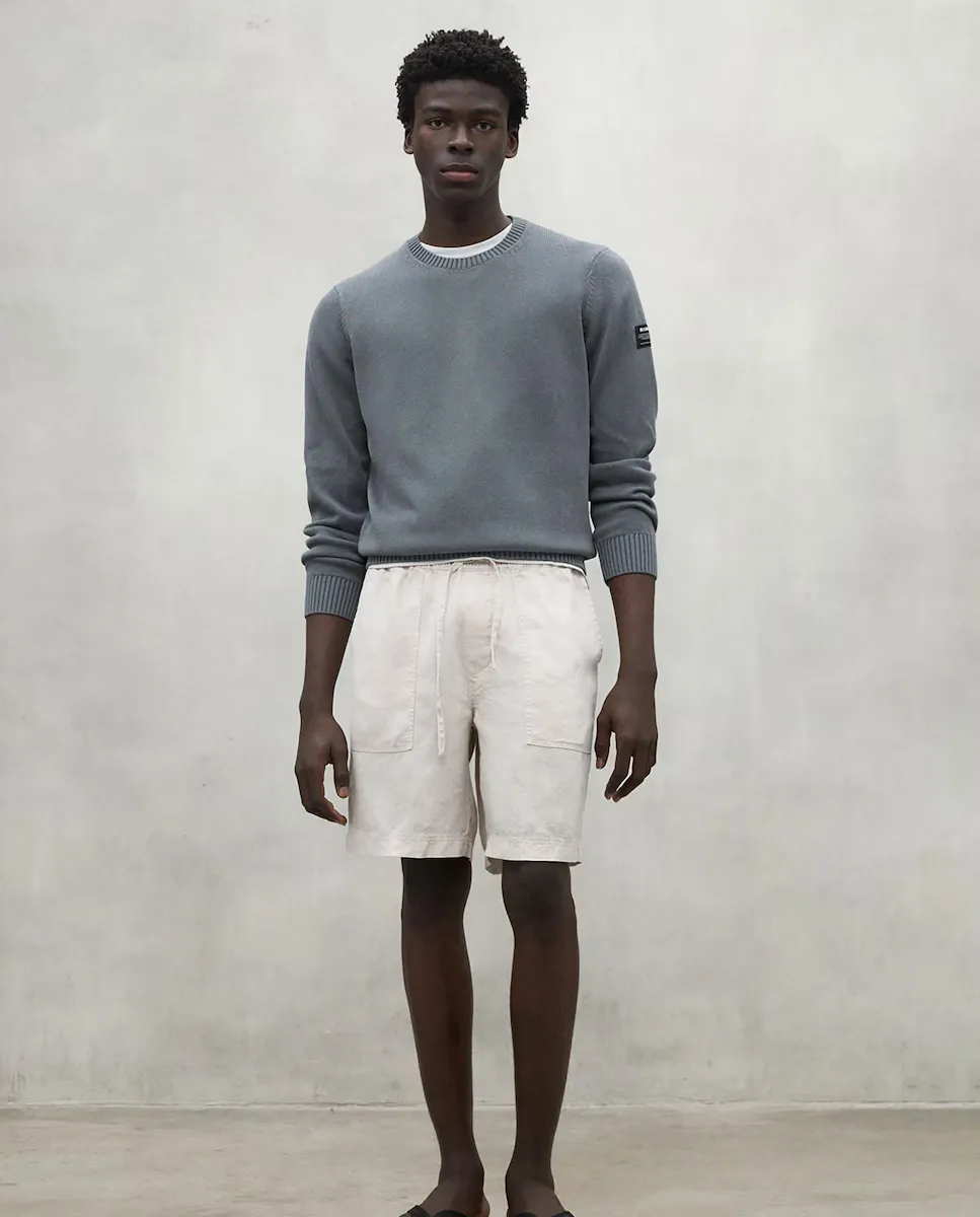 Мужские льняные шорты с эластичным поясом и регулировкой шнурком Ecoalf, бежевый
Мужские льняные шорты с эластичным поясом и регулировкой шнурком Ecoalf, бежевый