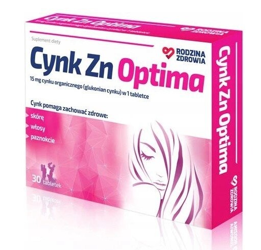 Здоровье семьи, Цинк Zn Optima 15 мг, 30 таб. Silesian Pharma
Здоровье семьи, Цинк Zn Optima 15 мг, 30 таб. Silesian Pharma