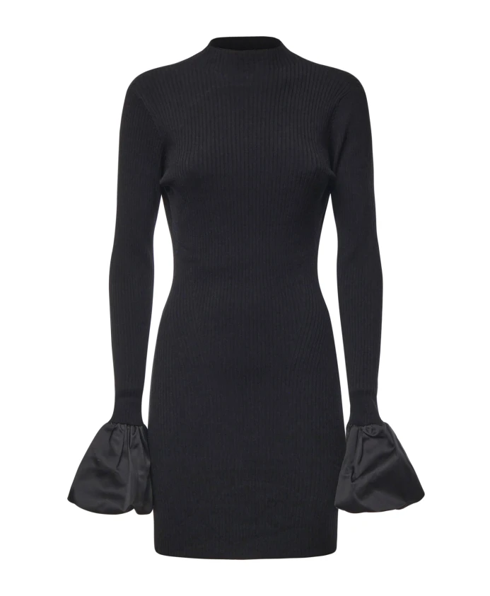 Мини-Трикотажное платье с вырезом Rotate Birger Christensen, черный
Мини-Трикотажное платье с вырезом Rotate Birger Christensen, черный