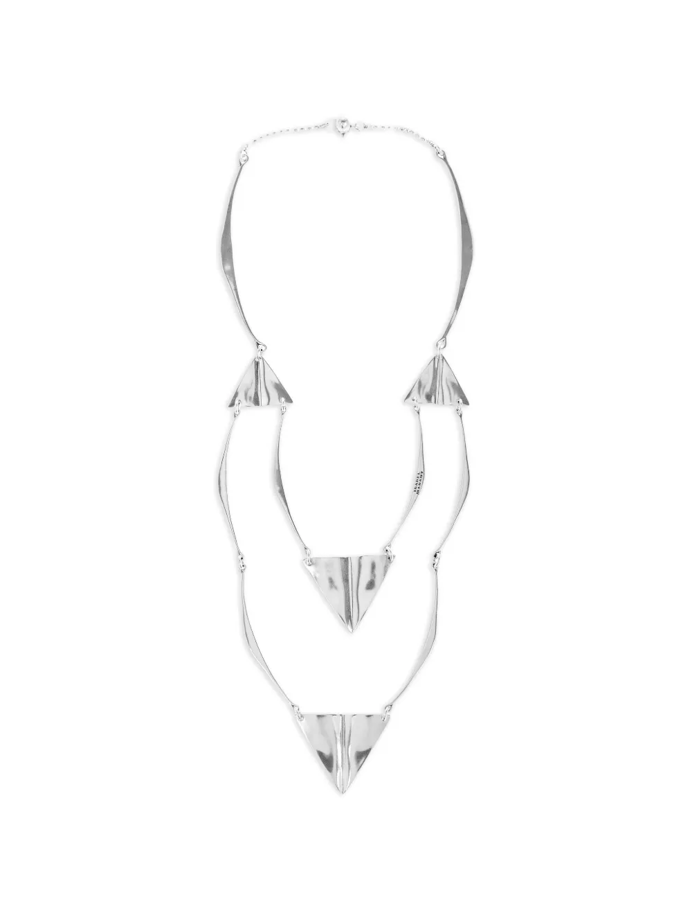 Ожерелье с кулоном в виде треугольника ISABEL MARANT, серебристый
Ожерелье с кулоном в виде треугольника ISABEL MARANT, серебристый