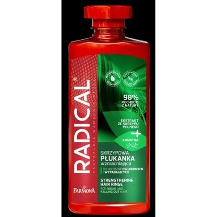 Радикально укрепляющий ополаскиватель для слабых и выпадающих волос., Farmona
Радикально укрепляющий ополаскиватель для слабых и выпадающих волос., Farmona