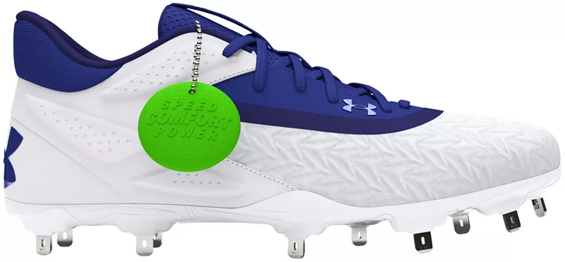 Мужские металлические бейсбольные бутсы Under Armour Yard MT 3.0, цвет White/Royal
Мужские металлические бейсбольные бутсы Under Armour Yard MT 3.0, цвет White/Royal
