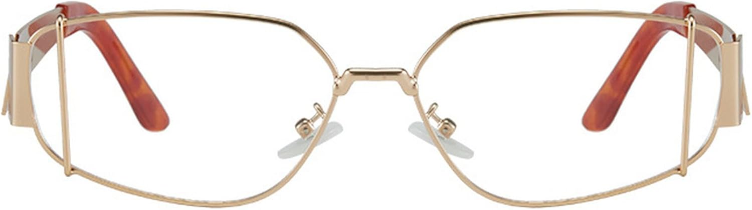 Ретро-солнцезащитные очки «кошачий глаз» для женщин и мужчин, защита от УФ-излучения UV400, модные многоугольные линзы, металлическая оправа, градиентные коричневые солнцезащитные очки с защитой от УФ-излучения mincl, Gold Clear
Ретро-солнцезащитные очки «кошачий глаз» для женщин и мужчин, защита от УФ-излучения UV400, модные многоугольные линзы, металлическая оправа, градиентные коричневые солнцезащитные очки с защитой от УФ-излучения mincl, Gold Clear