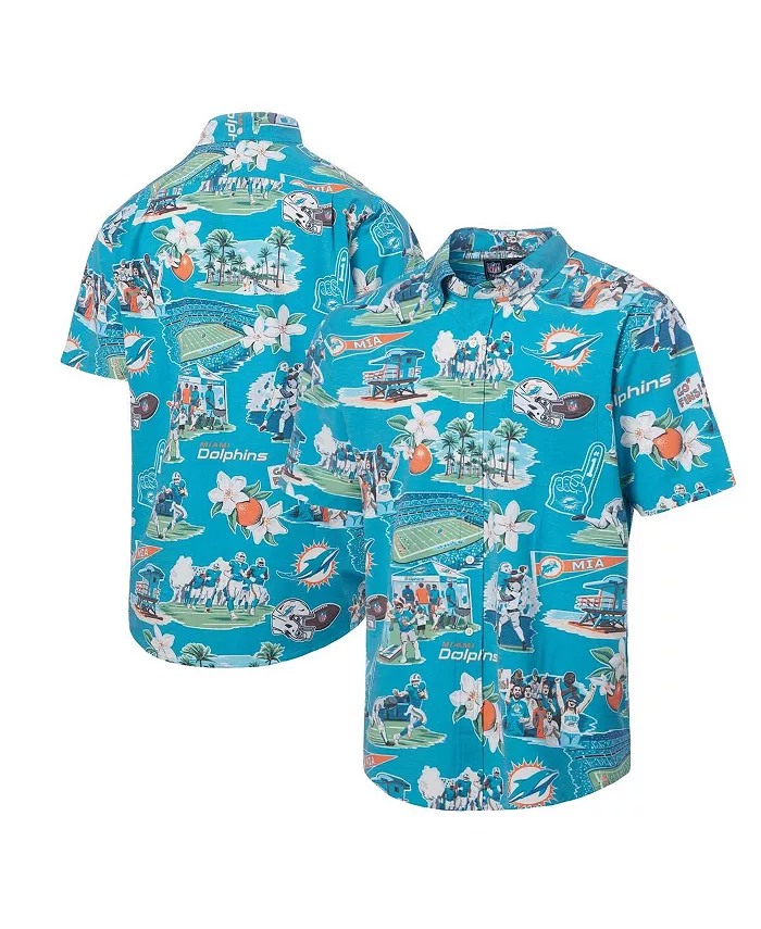 Мужская рубашка Aqua Miami Dolphins Scenic с пуговицами Reyn Spooner
Мужская рубашка Aqua Miami Dolphins Scenic с пуговицами Reyn Spooner
