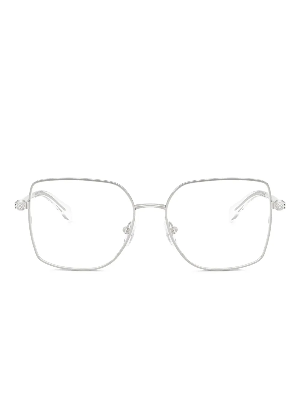 Декорированные очки в квадратной оправе Michael Kors, серебристый
Декорированные очки в квадратной оправе Michael Kors, серебристый