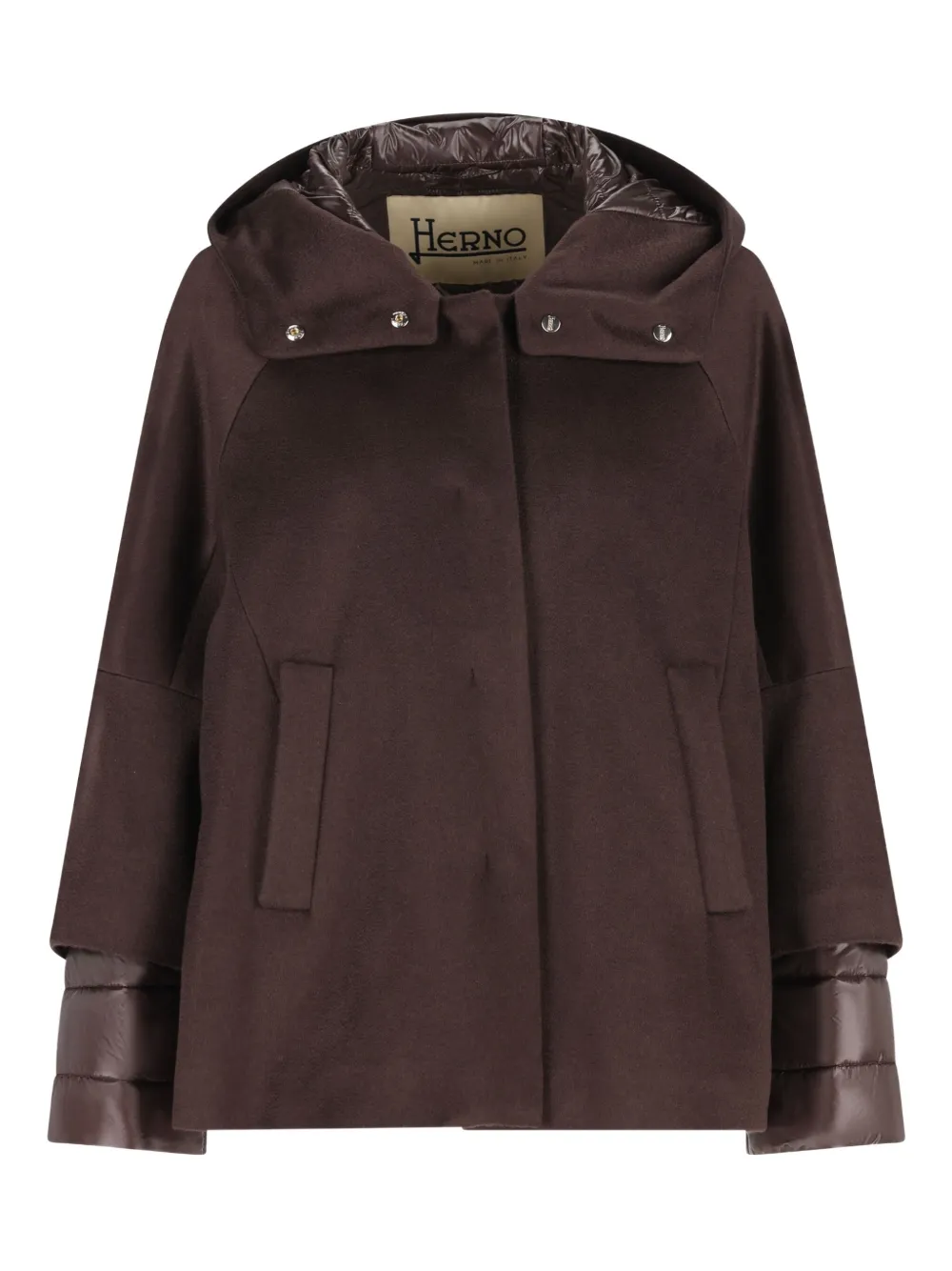 Кашемировая куртка с капюшоном Herno, коричневый
Кашемировая куртка с капюшоном Herno, коричневый