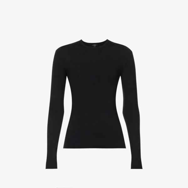 Топ из смесового шелка с круглым вырезом Joseph, черный
Топ из смесового шелка с круглым вырезом Joseph, черный