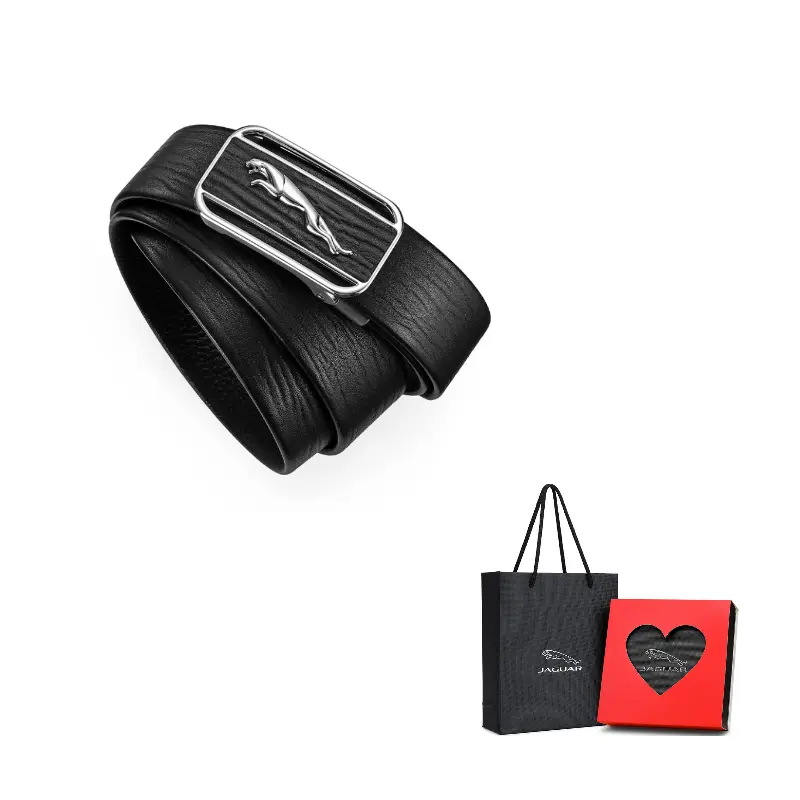 JAGUAR Мужской черный кожаный ремень с автоматической пряжкой, Black
JAGUAR Мужской черный кожаный ремень с автоматической пряжкой, Black