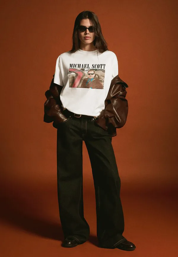 Футболка с коротким рукавом и принтом "майкл скотт из сериала "офис"" Bershka, White, Белый, Футболка с коротким рукавом и принтом "майкл скотт из сериала "офис"" Bershka, White
Футболка с коротким рукавом и принтом "майкл скотт из сериала "офис"" Bershka, White, Белый, Футболка с коротким рукавом и принтом "майкл скотт из сериала "офис"" Bershka, White