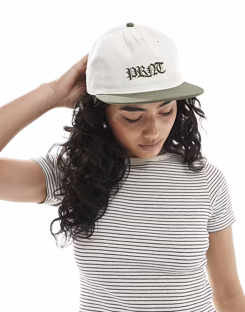 Кепка с готическим логотипом цвета хаки Prnt
Кепка с готическим логотипом цвета хаки Prnt