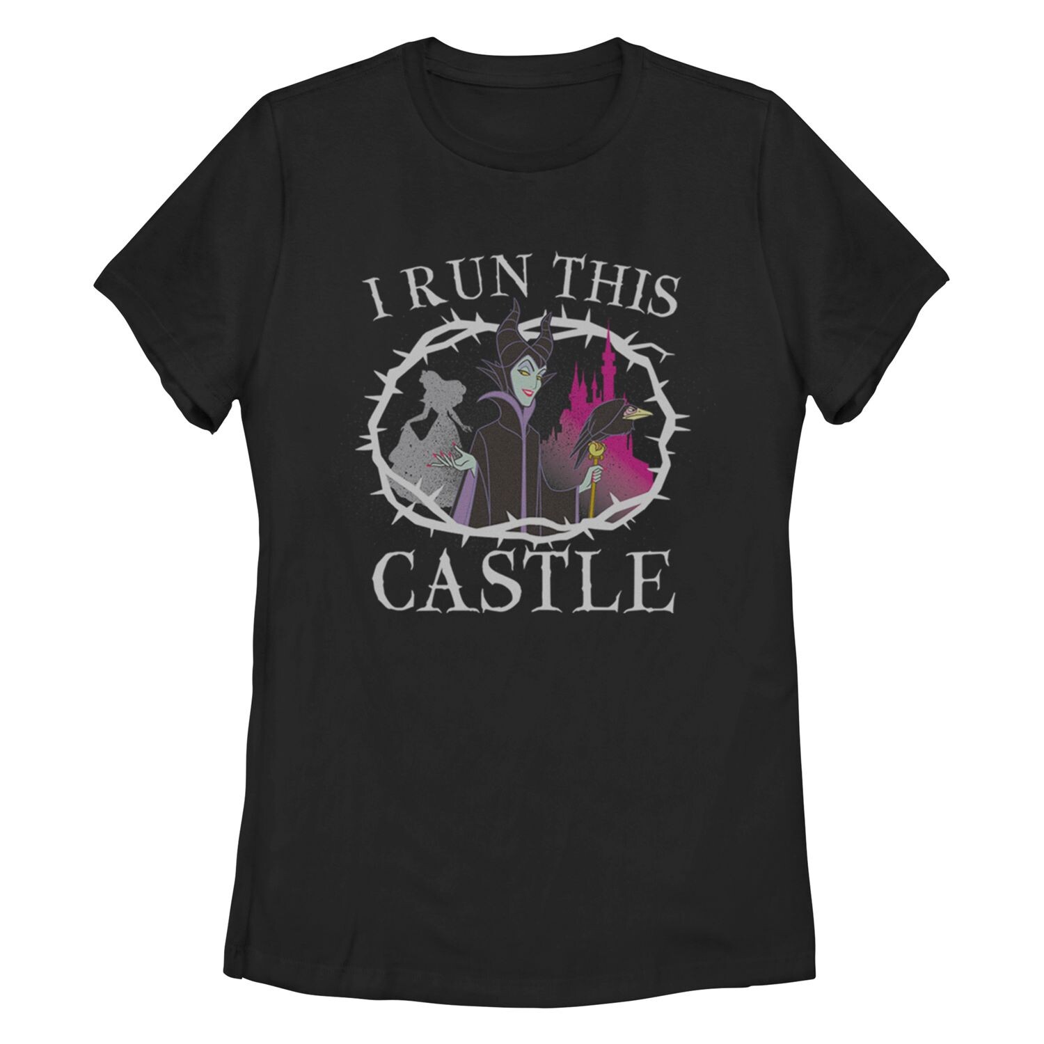 Футболка с рисунком «Спящая красавица Малефисента» Disney для юниоров «Я управляю этим замком» Licensed Character, черный
Футболка с рисунком «Спящая красавица Малефисента» Disney для юниоров «Я управляю этим замком» Licensed Character, черный