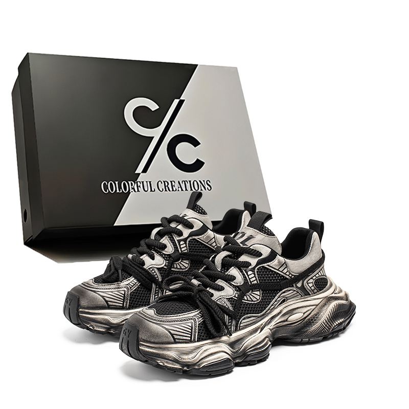 Низкие массивные кроссовки мужские Colorful Creations, Black
Низкие массивные кроссовки мужские Colorful Creations, Black