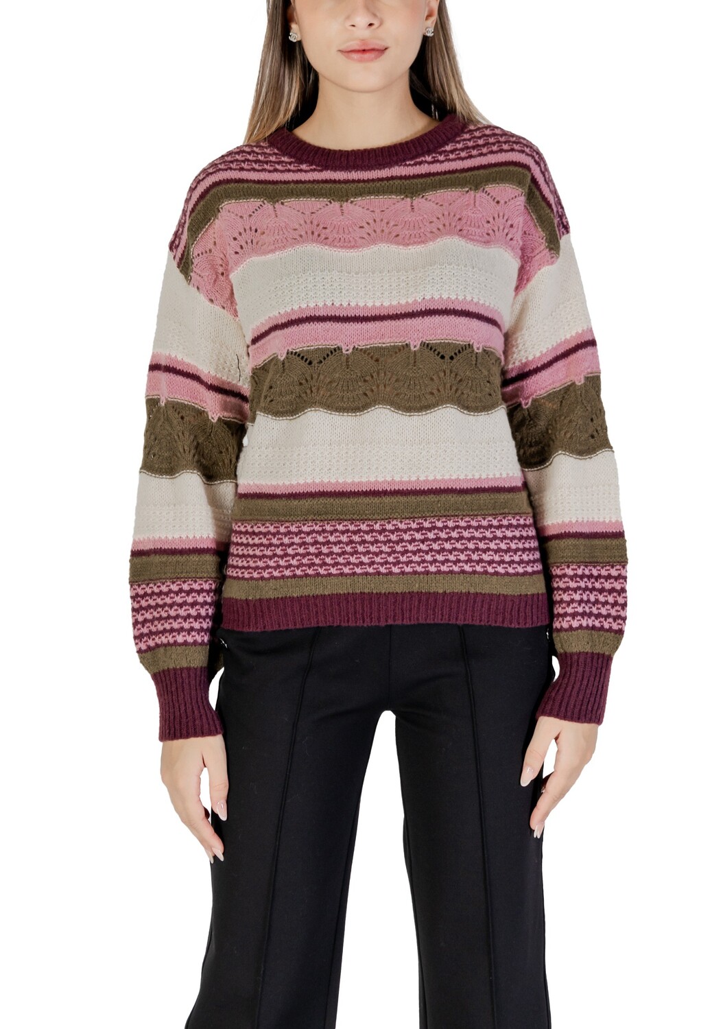 Джемпер ICHI с круглым вырезом, розовый
Джемпер ICHI с круглым вырезом, розовый