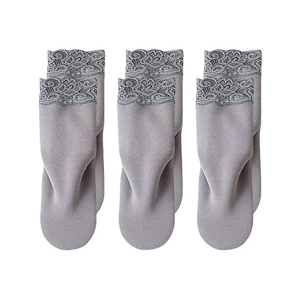Женские носки с кружевной отделкой 3 пары, мягкие эластичные Anna-Kaci, Gray
Женские носки с кружевной отделкой 3 пары, мягкие эластичные Anna-Kaci, Gray