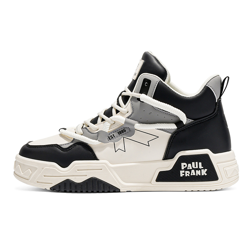 PAUL FRANK Высокие скейтерские кроссовки унисекс бежево-черные всесезонные, цвет Beige Black (All-Season)
PAUL FRANK Высокие скейтерские кроссовки унисекс бежево-черные всесезонные, цвет Beige Black (All-Season)
