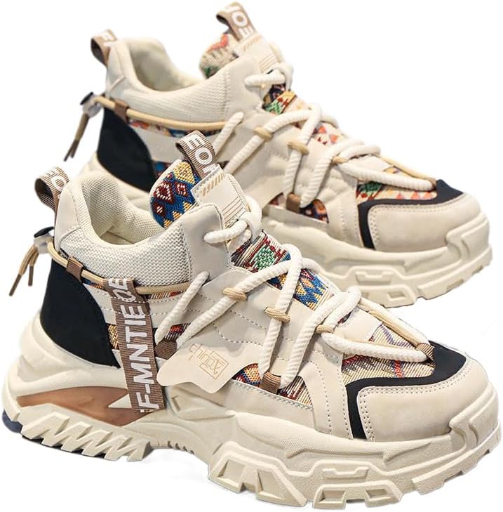 Мужские модные кроссовки с дышащей сеткой: толстая противоскользящая подошва, идеально подходят для улицы и повседневной носки, большие размеры, верх из искусственной кожи, стиль на все сезоны Fmshi, бежевый
Мужские модные кроссовки с дышащей сеткой: толстая противоскользящая подошва, идеально подходят для улицы и повседневной носки, большие размеры, верх из искусственной кожи, стиль на все сезоны Fmshi, бежевый