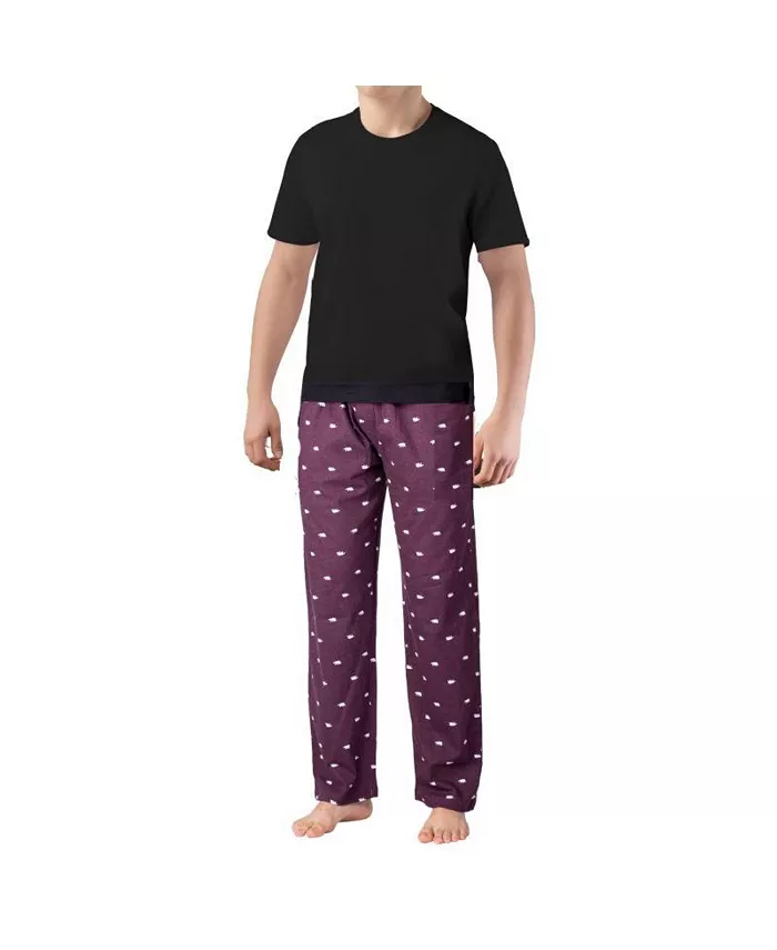 Мужской комплект пижамы из трикотажа с коротким рукавом SLEEPHERO, серый 
Мужской комплект пижамы из трикотажа с коротким рукавом SLEEPHERO, серый