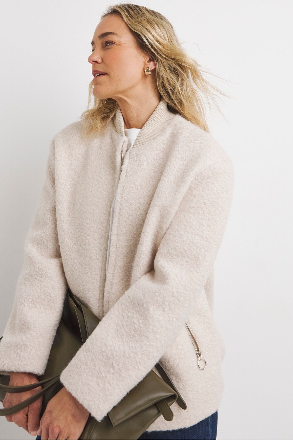 Куртка бомбер из шерсти Jd Williams, бежевый
Куртка бомбер из шерсти Jd Williams, бежевый