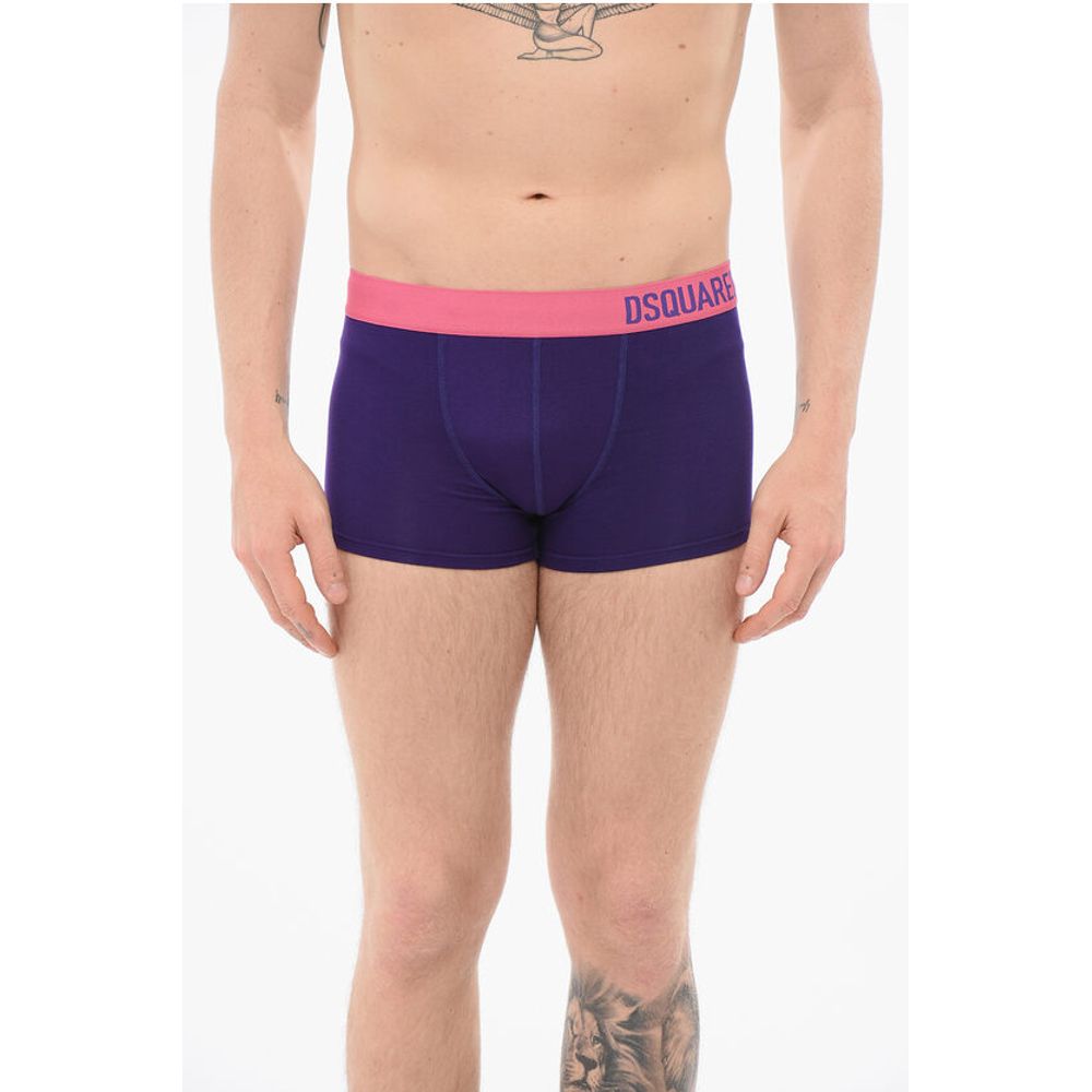 Эластичные боксеры с логотипом на ленте Dsquared2, фиолетовый
Эластичные боксеры с логотипом на ленте Dsquared2, фиолетовый