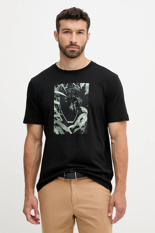Хлопковая футболка Boss Orange, черный
Хлопковая футболка Boss Orange, черный