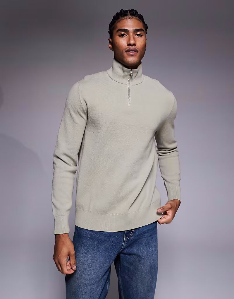 Свободный трикотажный джемпер с застежкой-молнией на половину длины зеленого цвета Asos Design
Свободный трикотажный джемпер с застежкой-молнией на половину длины зеленого цвета Asos Design