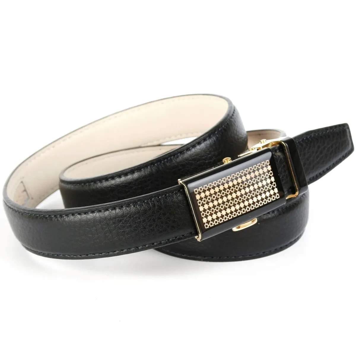 Кожаный ремень Anthoni Crown, двухцветная застежка, черный
Кожаный ремень Anthoni Crown, двухцветная застежка, черный