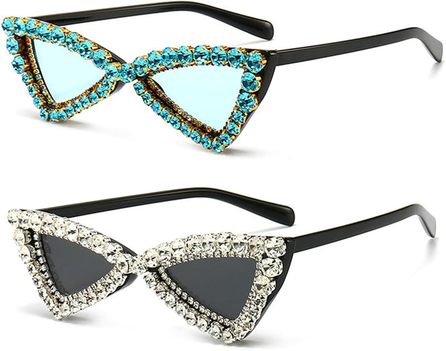 willochra Милые женские солнцезащитные очки с бабочками и стразами, «кошачий глаз», бриллиантовые солнцезащитные очки с кристальным блеском для женщин, 2pcs-black White&blue
willochra Милые женские солнцезащитные очки с бабочками и стразами, «кошачий глаз», бриллиантовые солнцезащитные очки с кристальным блеском для женщин, 2pcs-black White&blue