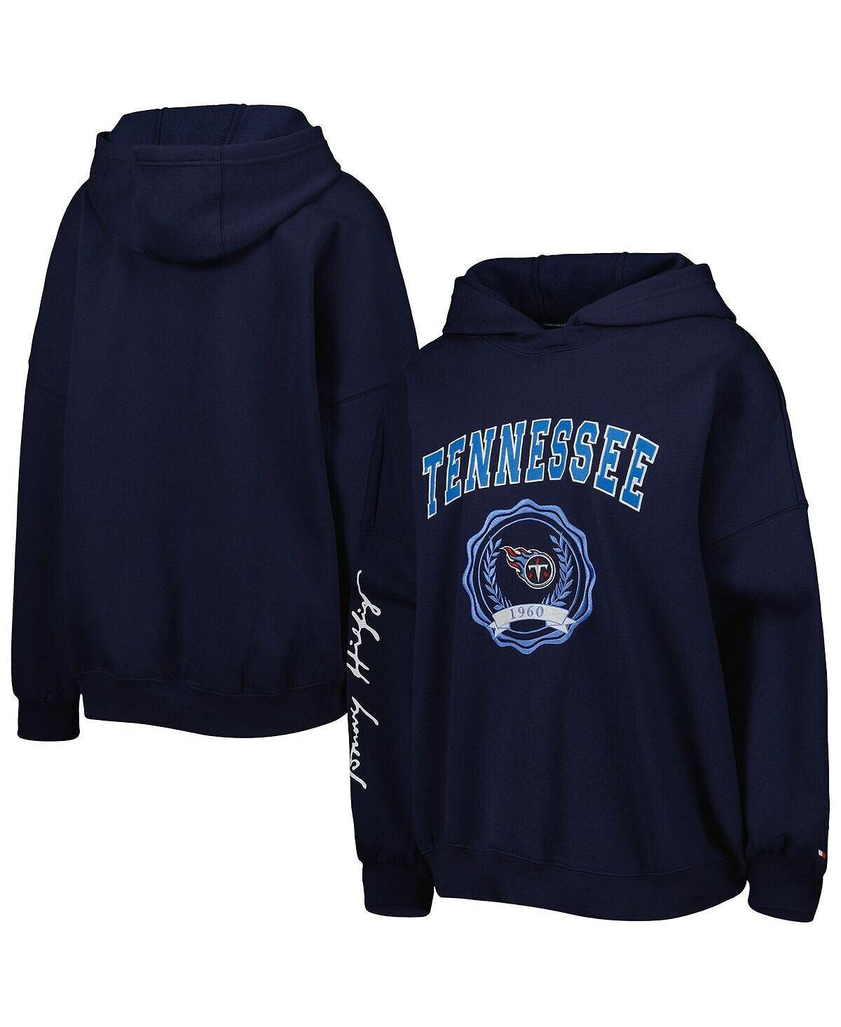 Женский темно-синий пуловер с капюшоном Tennessee Titans Becca с заниженными плечами Tommy Hilfiger, темно-синий
Женский темно-синий пуловер с капюшоном Tennessee Titans Becca с заниженными плечами Tommy Hilfiger, темно-синий
