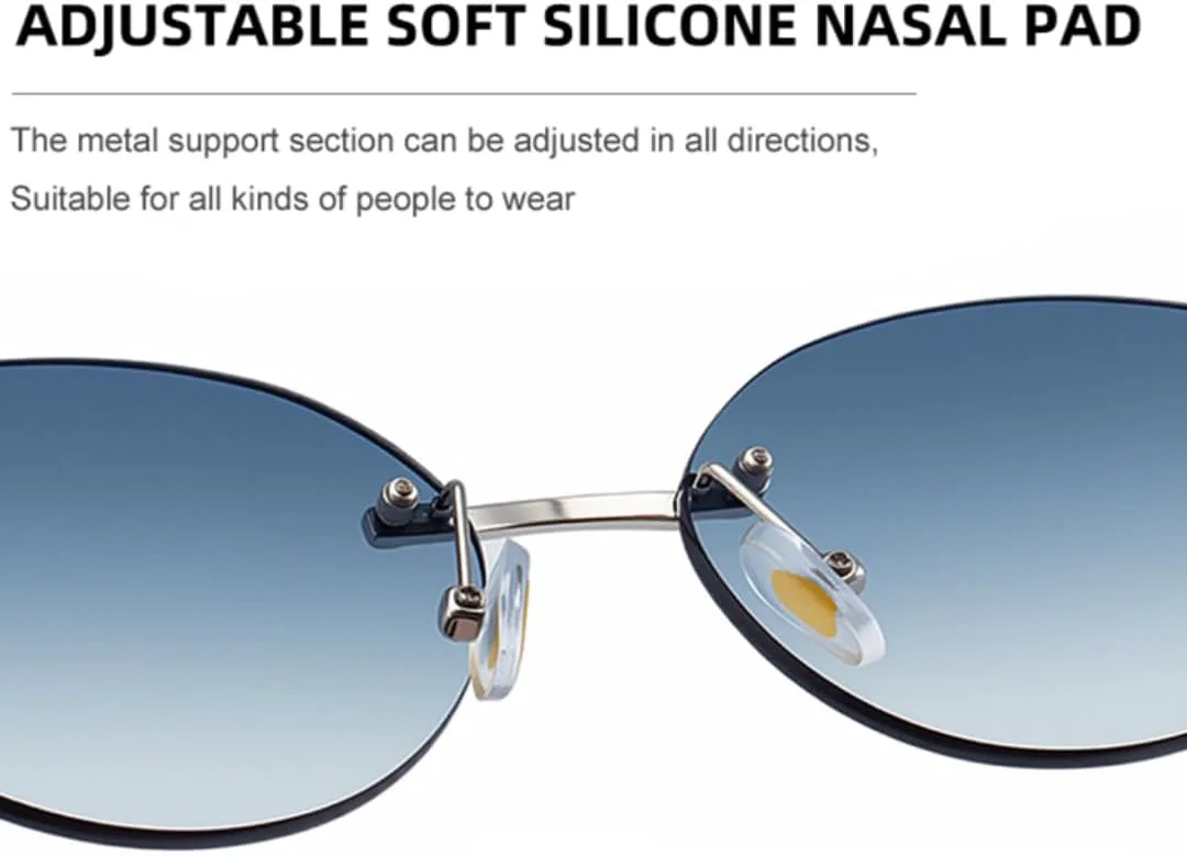 Винтажные овальные солнцезащитные очки без оправы для женщин, роскошные, в стиле панк, без оправы, модные, с защитой от УФ-излучения UV400 TOIPASTN, C1goldgray
Винтажные овальные солнцезащитные очки без оправы для женщин, роскошные, в стиле панк, без оправы, модные, с защитой от УФ-излучения UV400 TOIPASTN, C1goldgray