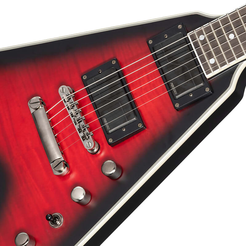 Электрогитара Epiphone - Dave Mustaine Flying V Prophecy - Electric Guitar w/ Fluence Pickups - Aged Dark Red Burst - w/ Hardshell Case
Электрогитара Epiphone - Dave Mustaine Flying V Prophecy - Electric Guitar w/ Fluence Pickups - Aged Dark Red Burst - w/ Hardshell Case