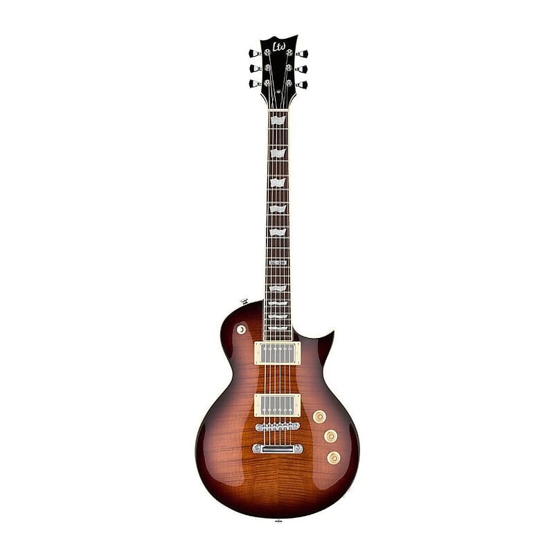 Электрогитара ESP LTD EC-256 Flame Maple Electric Guitar - Dark Brown Sunburst