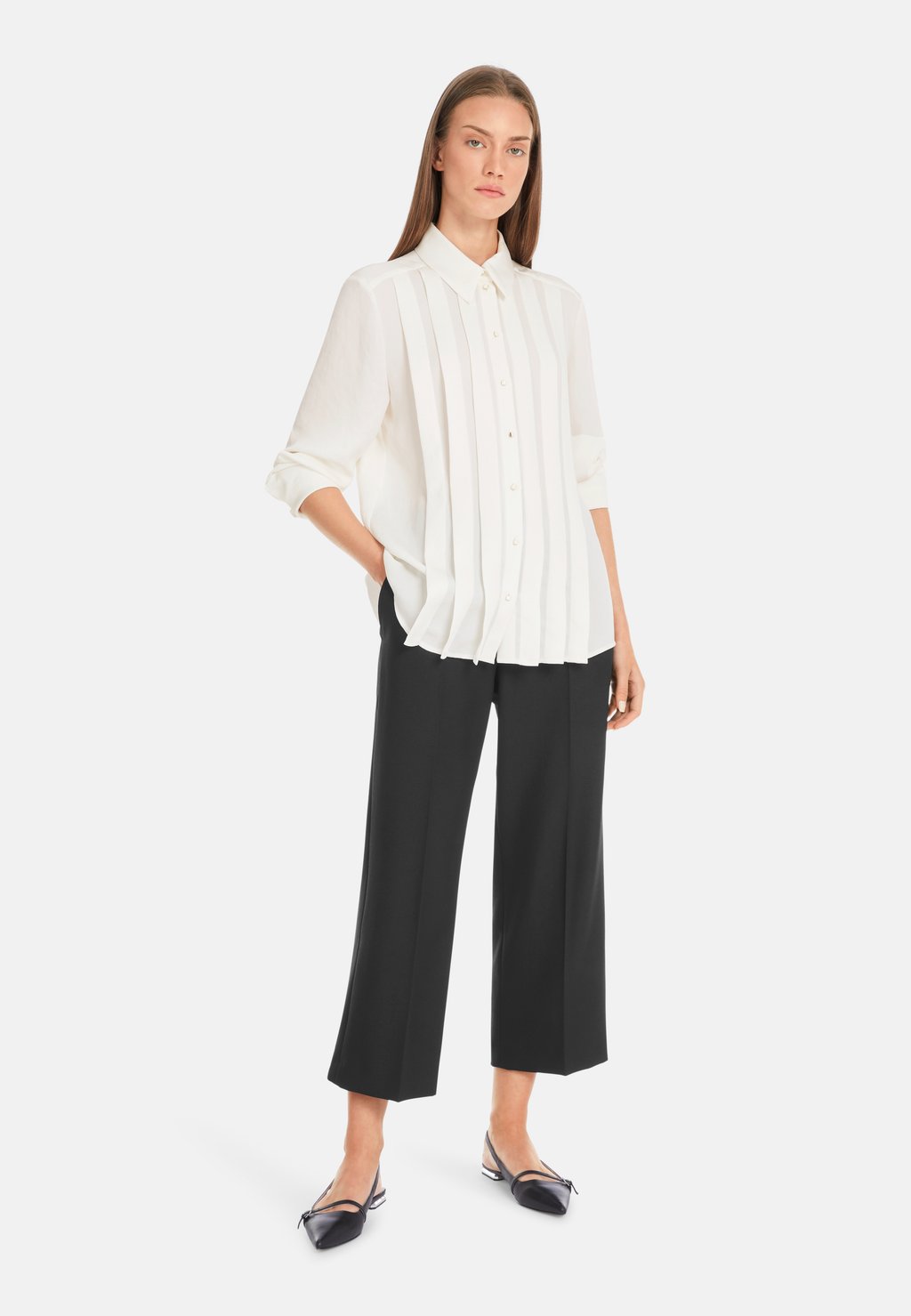 Блузка на пуговицах Marc Cain, белый
Блузка на пуговицах Marc Cain, белый