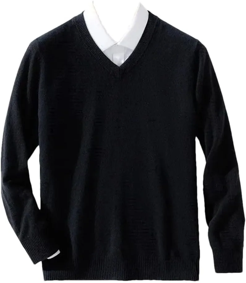 Мужской свитер Vogrtcc Plus Size с V-образным вырезом из кашемира
Мужской свитер Vogrtcc Plus Size с V-образным вырезом из кашемира