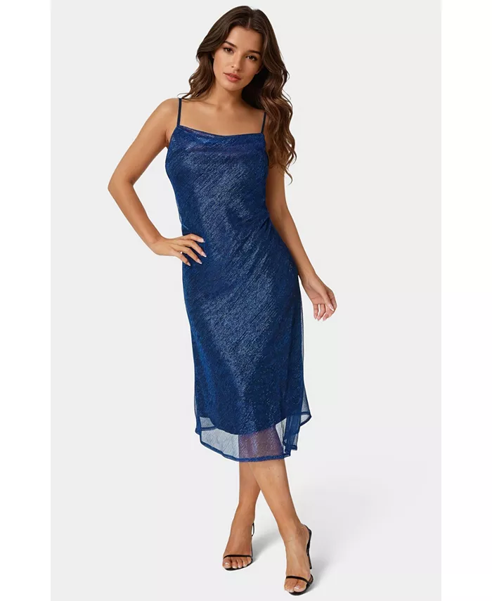 Женское миди-платье с плиссированным капюшоном Bebe, синий
Женское миди-платье с плиссированным капюшоном Bebe, синий