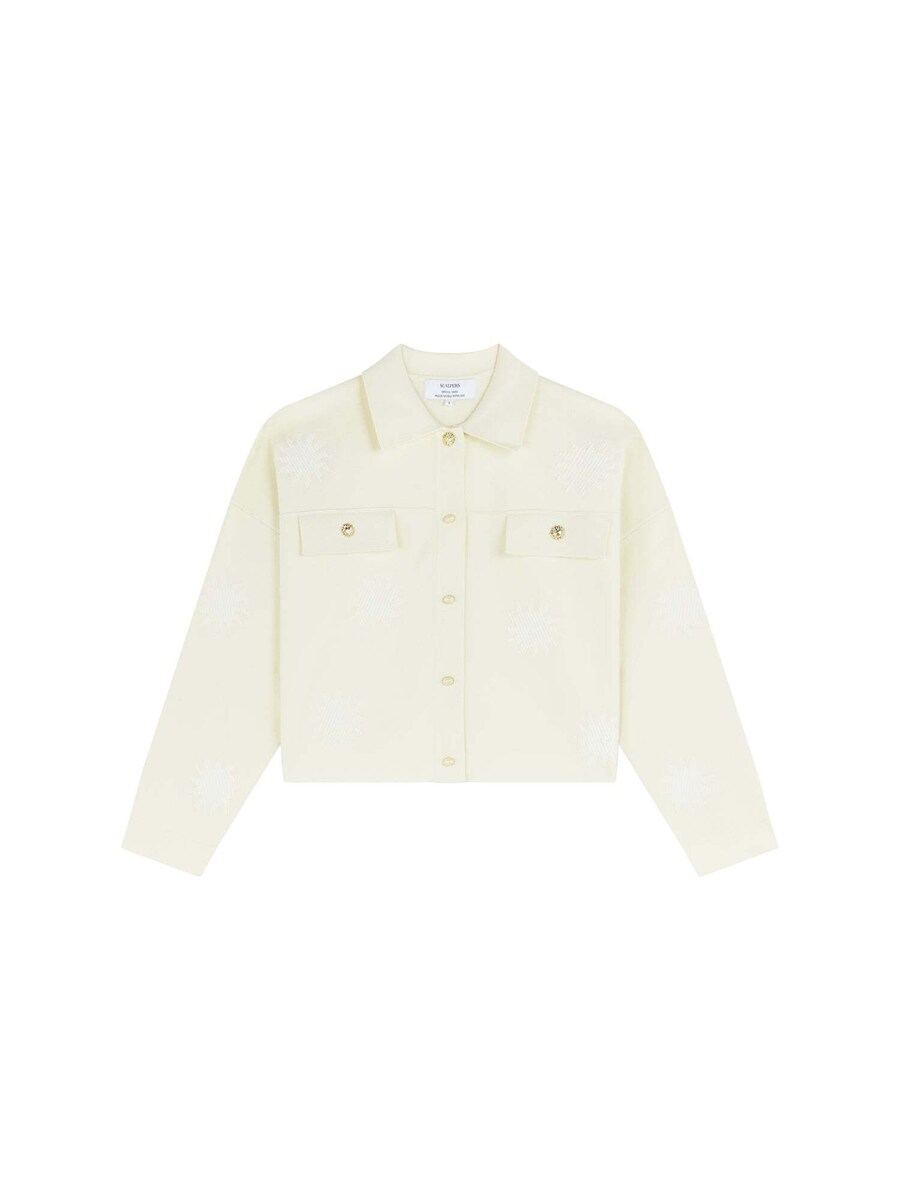 Вязаный кардиган Scalpers, экрю 
Вязаный кардиган Scalpers, экрю