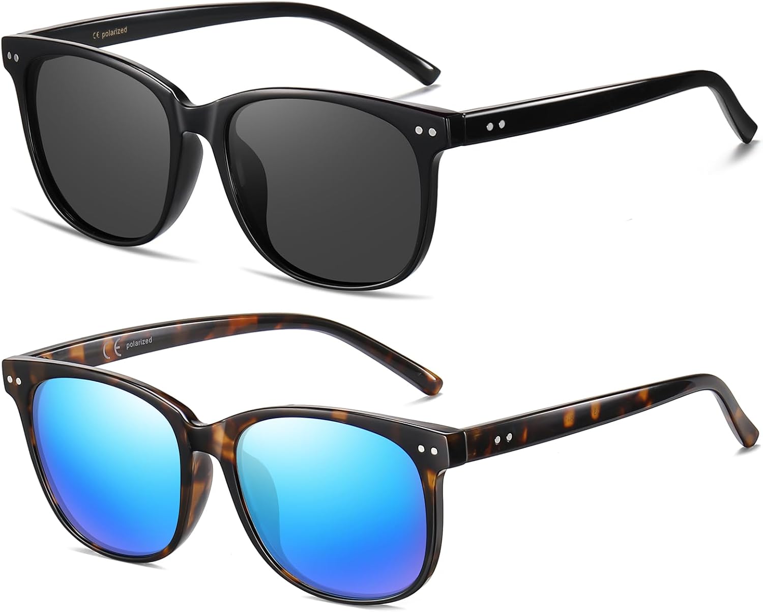 Женские поляризованные солнцезащитные очки HAOLOTA, классические круглые солнцезащитные очки для вождения, рыбалки, легкие, с защитой от УФ-излучения UV400, A15 2pcs Black/Grey + Dark Tortoise/Blue
Женские поляризованные солнцезащитные очки HAOLOTA, классические круглые солнцезащитные очки для вождения, рыбалки, легкие, с защитой от УФ-излучения UV400, A15 2pcs Black/Grey + Dark Tortoise/Blue