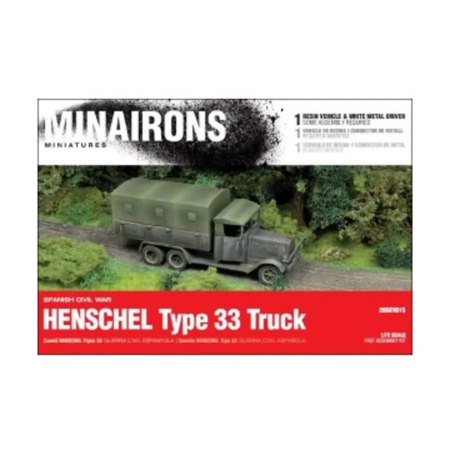 Грузовик Хеншель Тип 33, Spanish Civil War - Vehicles (1:72)
Грузовик Хеншель Тип 33, Spanish Civil War - Vehicles (1:72)