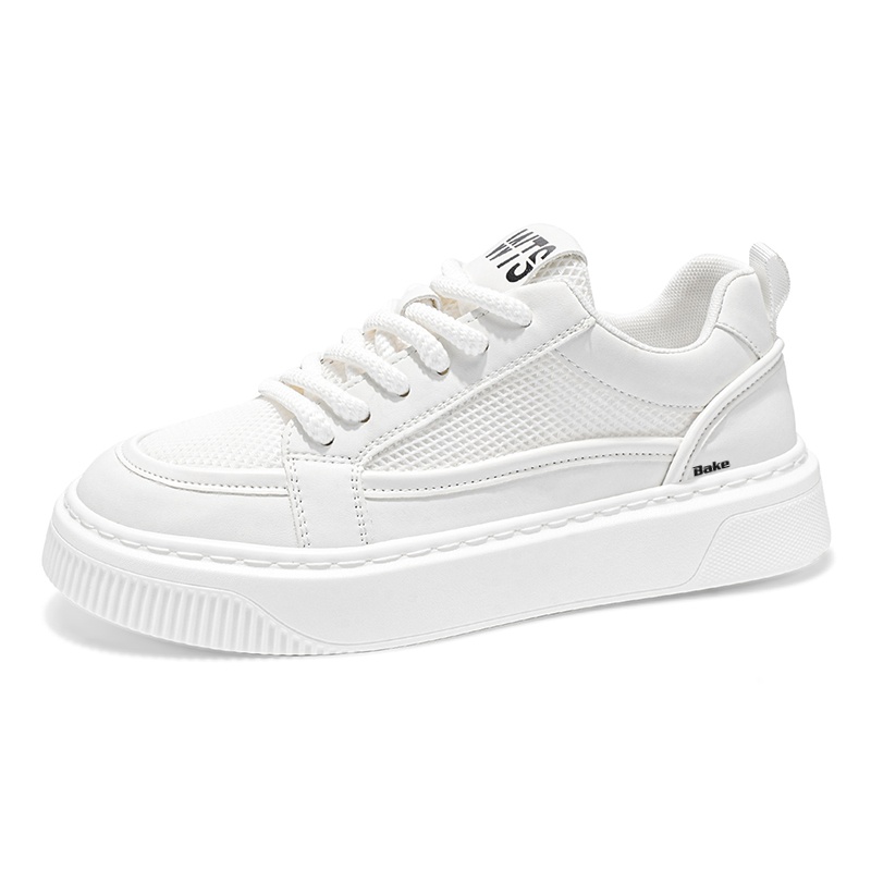 BAKE Скользостойкие дышащие износостойкие низкие скейтерские кроссовки мужские белые, цвет White
BAKE Скользостойкие дышащие износостойкие низкие скейтерские кроссовки мужские белые, цвет White