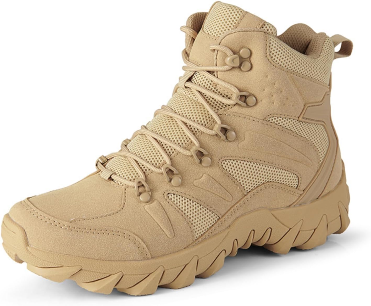 Ботинки для треккинга Kelibasi Men's высокие, с нескользящей прочной подошвой и дышащим верхом из сетки, для всех сезонов, хаки
Ботинки для треккинга Kelibasi Men's высокие, с нескользящей прочной подошвой и дышащим верхом из сетки, для всех сезонов, хаки