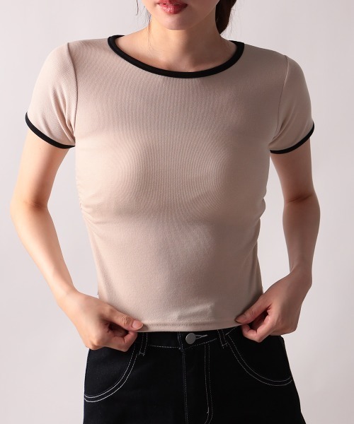 Футболка с коротким рукавом, компактная, двухцветная NANAHACHI, бежевый
Футболка с коротким рукавом, компактная, двухцветная NANAHACHI, бежевый