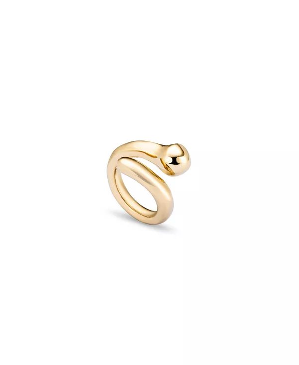 Кольцо из металлического сплава, покрытого 18-каратным золотом и серебром Unode50, gold