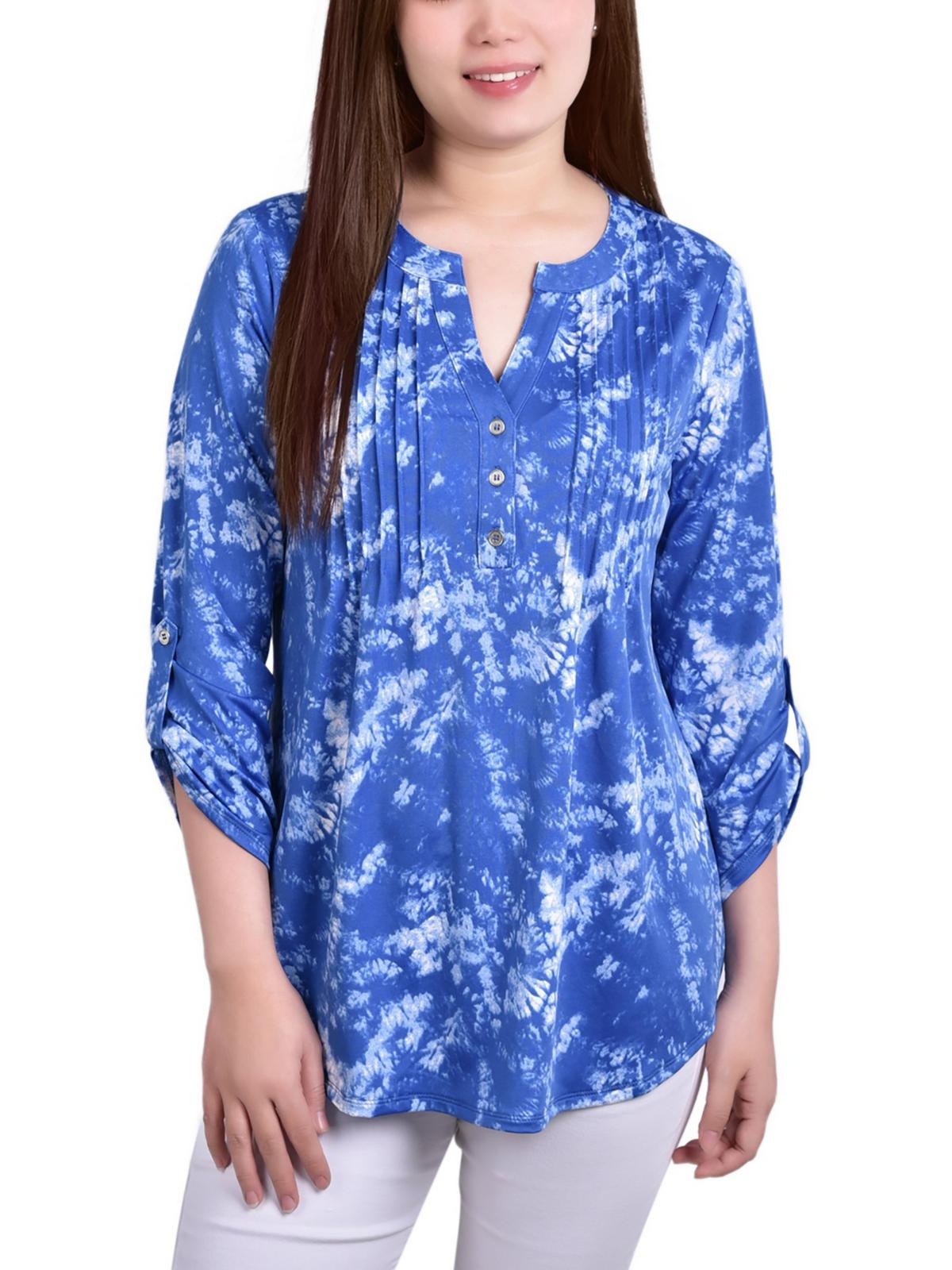 Женская принтованная защип-топка хенли Petites NY Collection, цвет royal blue tiedye
Женская принтованная защип-топка хенли Petites NY Collection, цвет royal blue tiedye