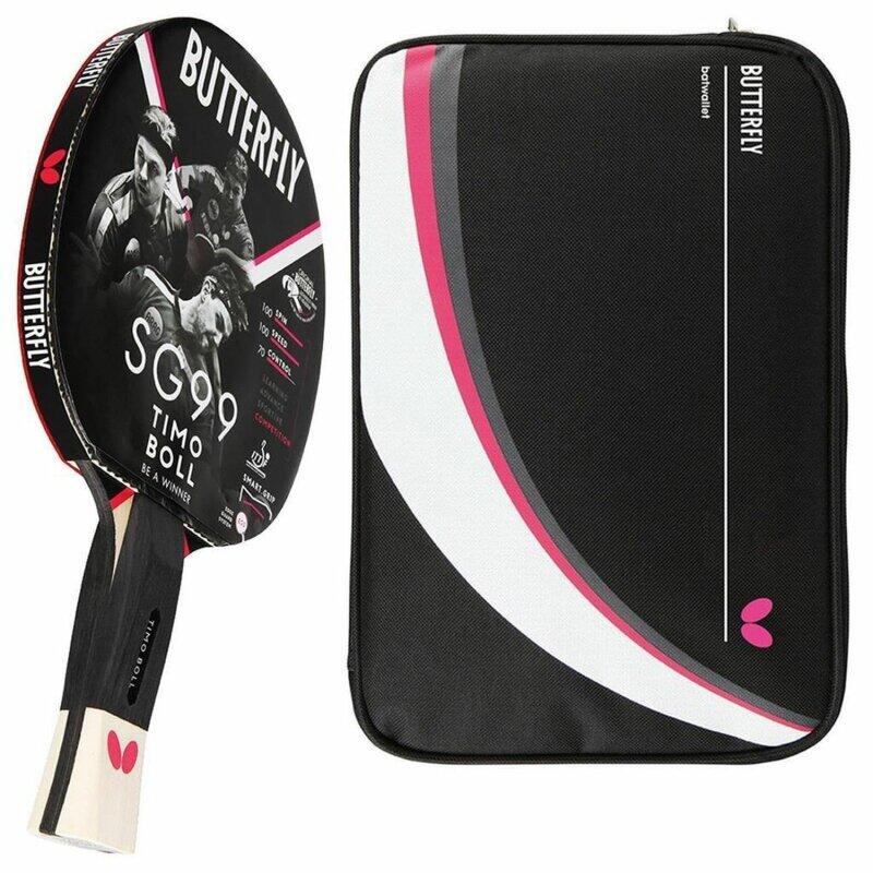 Ракетка для настольного тенниса Butterfly 1x Timo Boll SG99 + чехол для настольного тенниса Drive Case II
Ракетка для настольного тенниса Butterfly 1x Timo Boll SG99 + чехол для настольного тенниса Drive Case II
