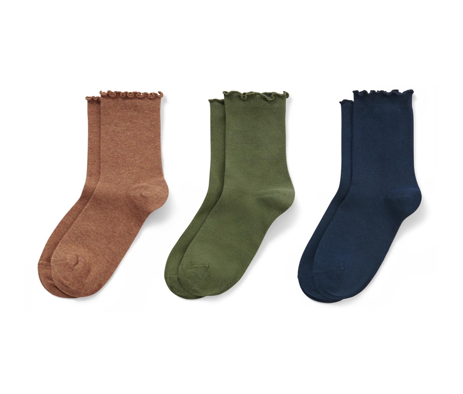 Три пары носков с рюшами по краям Tchibo
Три пары носков с рюшами по краям Tchibo