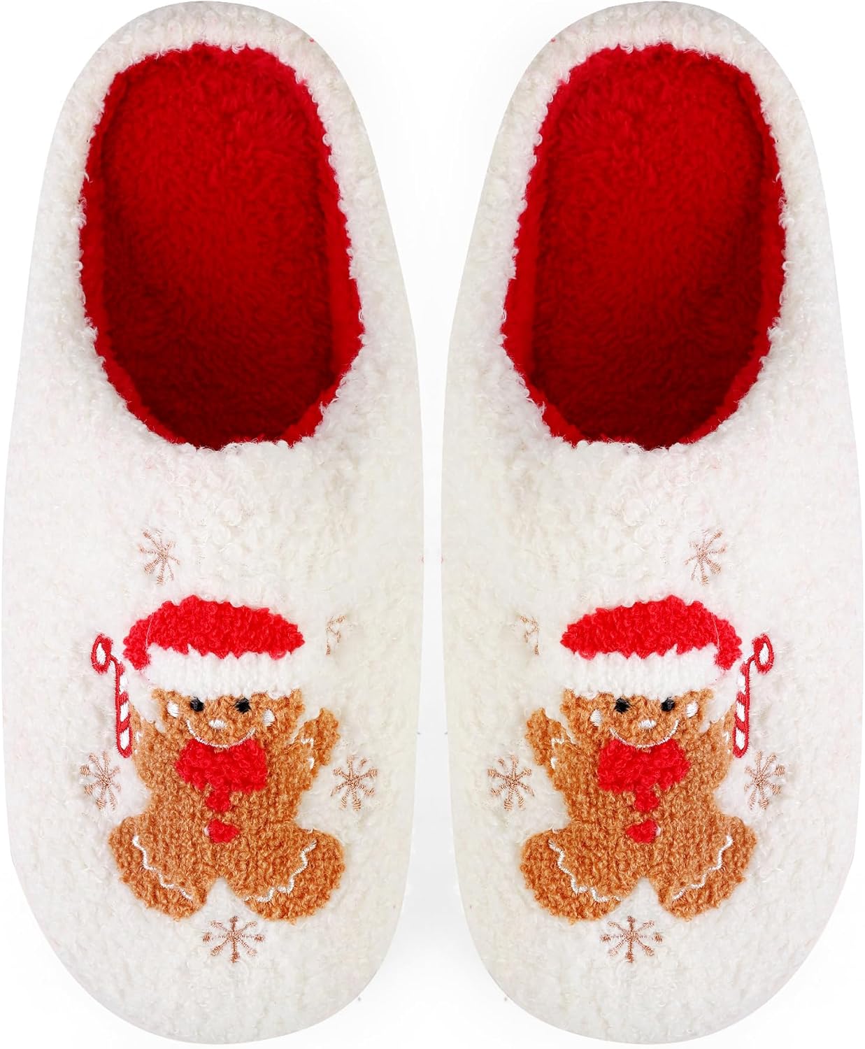 Рождественские тапочки для женщин и мужчин, мягкие домашние зимние пушистые тапочки, милые тапочки для праздника, Рождества, для спальни и улицы (бантик, пряничный человечек) Hajoyha, Gingerbread
Рождественские тапочки для женщин и мужчин, мягкие домашние зимние пушистые тапочки, милые тапочки для праздника, Рождества, для спальни и улицы (бантик, пряничный человечек) Hajoyha, Gingerbread