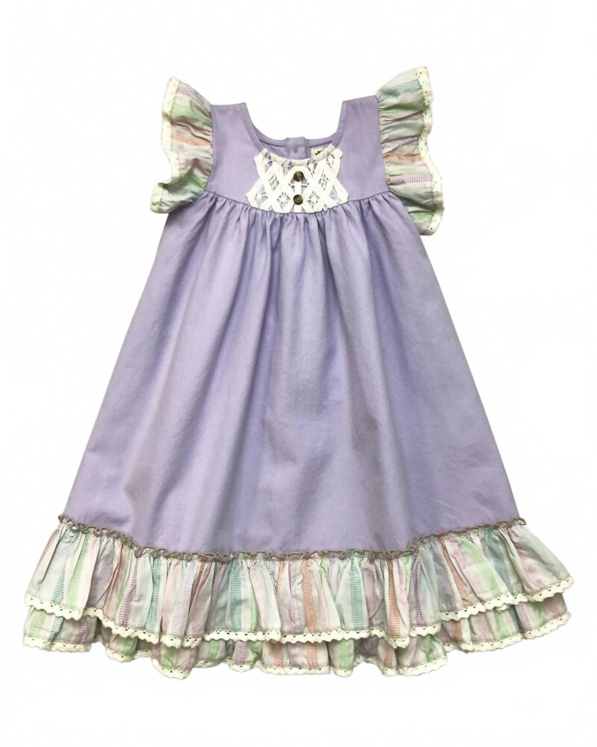 Девчачье винтажное платье в цвете Женевьева Лавандовый Little Prim
Девчачье винтажное платье в цвете Женевьева Лавандовый Little Prim