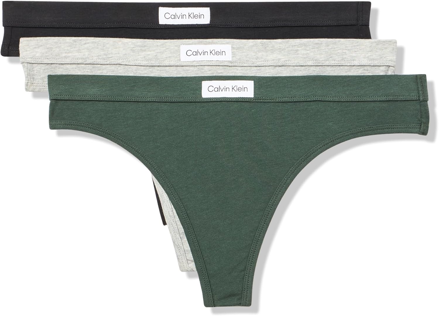 Женские трусики-стринги Calvin Klein Comfort Logo из хлопка и эластичного материала, 3 пары, Black/Grey Heather/Obsess
Женские трусики-стринги Calvin Klein Comfort Logo из хлопка и эластичного материала, 3 пары, Black/Grey Heather/Obsess