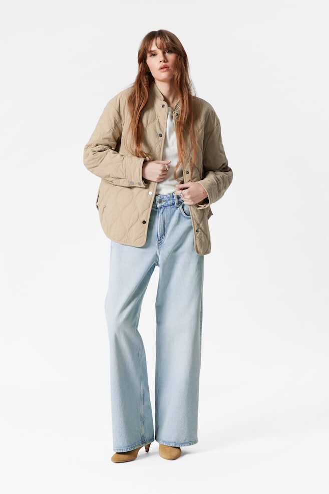 Стеганая куртка с воротником-стойкой & Other Stories, бежевый
Стеганая куртка с воротником-стойкой & Other Stories, бежевый