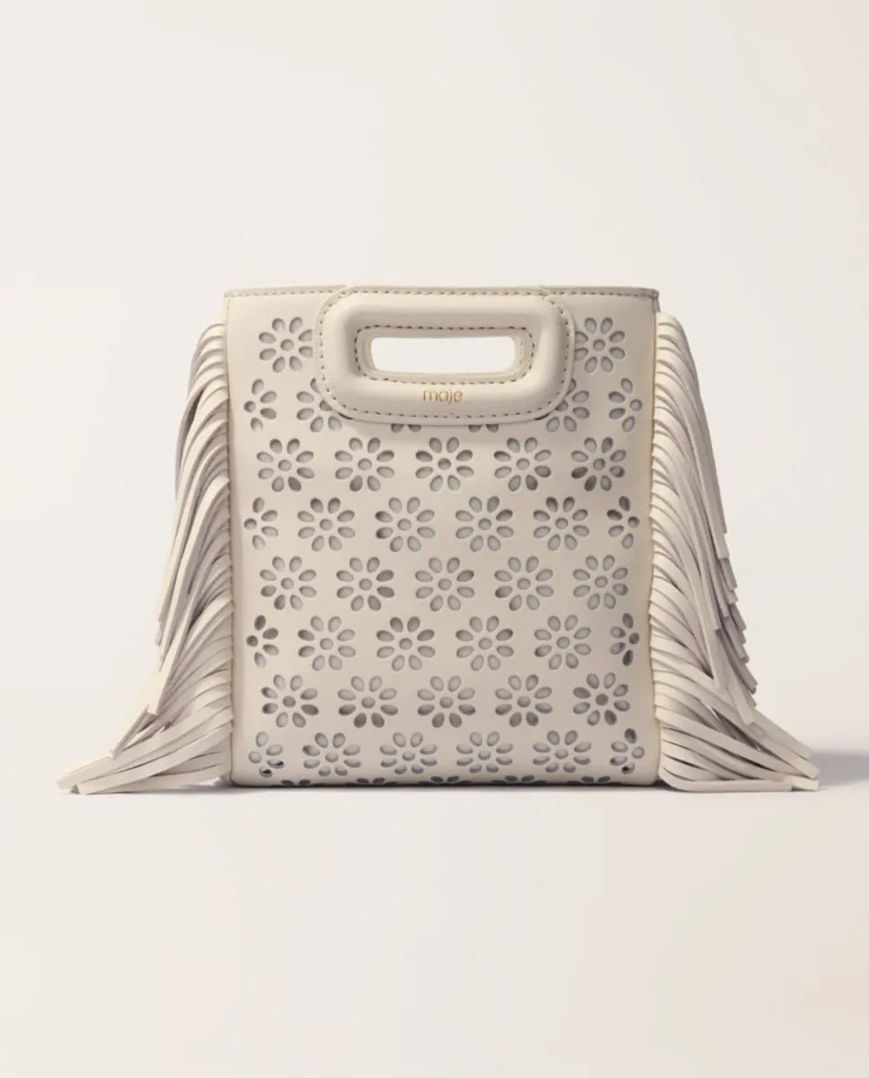 Миниатюрная женская сумка из перфорированной кожи Maje, белый
Миниатюрная женская сумка из перфорированной кожи Maje, белый